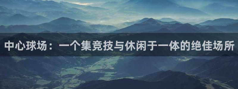 vsport体育官网下载招商电话：中心球场：一个集竞技与休闲