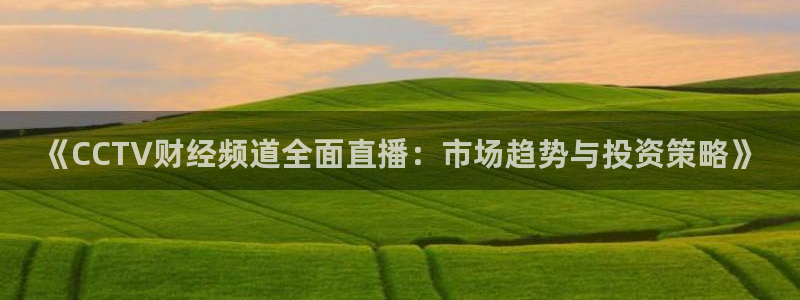 球神看球直播：《CCTV财经频道全面直播：市场趋势与投资策略》